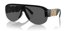 Versace VE 4391 GB1/87 Black Plastic Shield Sunglasses Grey Lens picture
