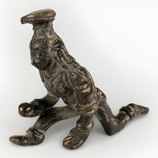 Antique South Indian 16-17th Century Bronze Figure of a Kneeling Balakrishna picture