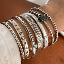 Vintage Simple Metal Bracelet for Men and Women picture