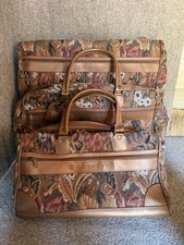 Vintage Givenchy Floral Tapestry Leather Trim 3 Bag Set (Very Good Condition) picture