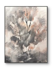 SAMATOWIC Original 11x14 Abstract Abstract Botanical Stems Painting Signed Wall picture