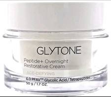 Glytone Peptide+ Overnight Restorative Cream 1.7oz Age Defying Glycolic Acid NEW picture
