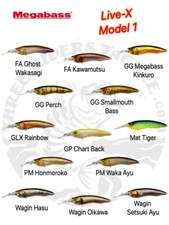 Megabass Live-X Model 1 - Choose Color picture