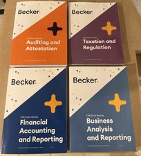 Becker CPA Exam Review Complete Set (FAR,AUD,REG,BAR) REG-2026, v1.2,v1.3,v1.4 picture