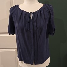 Joie Navy Silk blouse picture