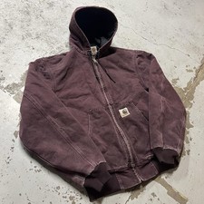 Medium Faded Quilt Lined J06 BRG Carhartt Jacket  picture