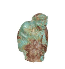 Zuni Pueblo Old Fox Turquoise Man with Fox Pelts Fetish By Eddington Hannaweeke picture