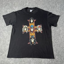 Vtg 1987 Guns Roses Appetite For Destruction Tour T-shirt 80s Band Tee Mens L picture