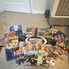 Huge Backstreet Boys Collector Lot Magazines Books TV Guides Photo Cube Y2K picture