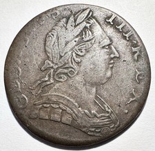 1775 Great Britain UK 1/2 Half Penny, George III Colonial VF+ Nice picture