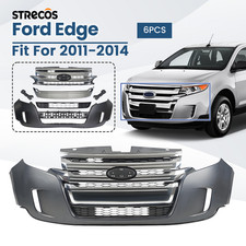 For 2011 2012 2013 2014 Ford Edge Front Bumper Cover Assembly Grille Grill Kit picture