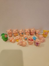 Piggie Collection. 16 Plastic 3-4 cm Pig Figurines. An Entire Collection of... picture