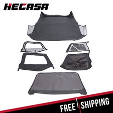 For 1997-2006 Jeep Wrangler TJ Premium Front & Rear Soft Top + Upper Skins 6pcs picture