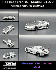 Pop Race 1/64 TOP SECRET GT300 SUPRA SILVER 640324 1/64 picture