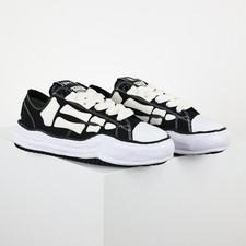 Mens Black Canvas Footwear AMIRI × Maison Mihara Skel-Top Low🪀 picture