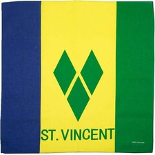 St. Vincent Flag Bandana – 100% Cotton, 21