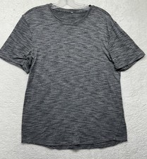 Lululemon Mens Size S Gray Short Sleeve Pulse Slub T Shirt (J5) picture