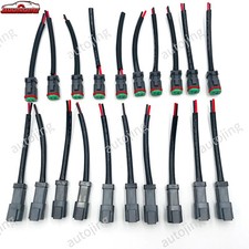 20x Male+Female Heavy Duty Deutsch Connectors DT DTP Adapters Pigtails For Light picture