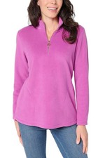 Belle by Kim Gravel Women's Elevate Everyday Fleece Half Zip Orchid picture
