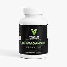 Vantum Ashwagandha Capsules with Black Pepper, Vegan Gluten Free Stress Support picture