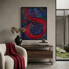 Original Abstract Oil Painting 