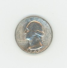 1945-P Washington Quarter  BU picture