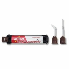 PulpDent ACTIVA BioACTIVE Restorative 8gm refill syringe + 20 tips All Shades picture