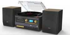 TechPlay ODC128BT BLK 3-Speed Turntable Cassette Player/Recorder CD MP3 picture