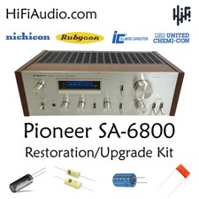 Pioneer SA-6800 rebuild restoration recap service kit repair capacitor picture