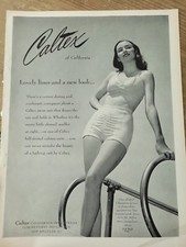 1954 women's Caltex of California Sportswear swimsuit vintage ad picture