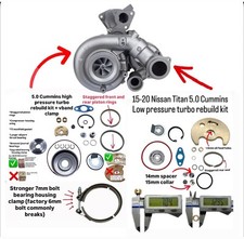 High & Low Pressure Turbo Rebuild Kit For 15 - 20 Nissan Titan XD 5.0 Cummins  picture