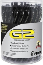 Pilot G2 Gel Pens 0.7mm Fine Point Retractable Rollerball Assorted 36 Pack Box picture
