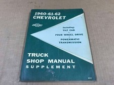 Vintage 1960-1962 Chevrolet Supplement Truck Shop Manual picture