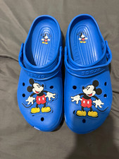 Disney Parks Mickey Mouse Crocs Blue Classic Clogs Men’s Size 11 Rare picture