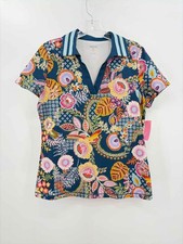 Pre-Owned Johnny Was Blue Size Medium Athletic Tee picture
