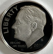 2021 S Roosevelt Dime Silver PROOF 0.999 Fine 10C Gem Proof Coin 999 picture