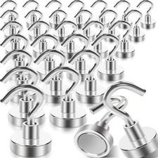 50 pack Magnetic Hooks, Heavy Duty 30lb+ Strong Magnet Hook for Cruise Cabins picture