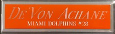 DE'VON ACHANE Dolphins NAMEPLATE AUTOGRAPHED Signed FOOTBALL-HELMET-JERSEY-PHOTO picture