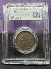 1837 Hard Times Token Merchant's Exchange HT-293 CLCC CH VF picture