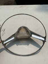 1959 Pontiac Bonneville Catalina Star Chief Steering Wheel Horn Ring Chrome picture