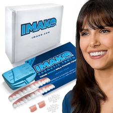Imako® Premium Cosmetic Teeth Large Bleached White 2 Pack- DIY Makeover-USA Made picture