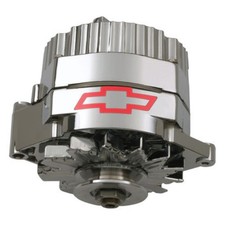 PROFORM Chrome 1-Wire 120 Amp Alternator W/ Bowtie Logo picture