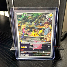 Pikachu 173/165 Scarlet & Violet 151 Illustration Rare Holo Pokemon TCG picture