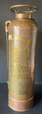 Vintage O.J. Childs Copper Fire Extinguisher American Express Co Stamped Sign picture