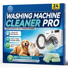 Uproot Clean Washing Machine Cleaner Tablets - 24 Pack for a 12 Month Supply. Fo picture