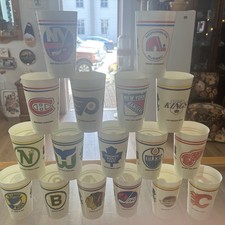 Vintage Mac’s Slush NHL Hockey Cup Collection 1980s Lot Of  17 picture