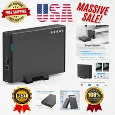 High-Capacity 18TB USB 3.0 External Hard Drive Enclosure with Safety Features picture