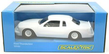 Scalextric White Ford Thunderbird Stock Car DPR 1/32 Slot Car C4077 picture