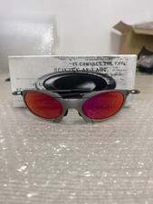 Oakley Romeo X Metal Retro Sunglasses Ruby Red Polarized Lenses picture