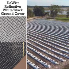 Dewitt Reflective White/Black WovenGround Cover 2FT,3FT,4FT,6FT,12FT x 300FT picture